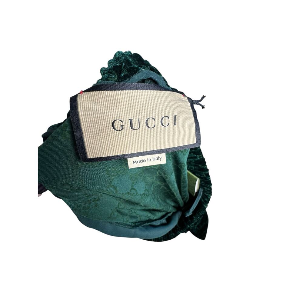 Gucci NWT Devore-velvet Track Pants in Green Size 44 (L) - Picture 6 of 11